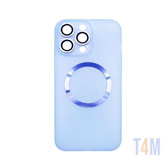 Capa Magnética com Lente de Câmara para Apple iPhone 14 Pro Azul